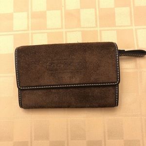 GUC Suede Coach Wallet